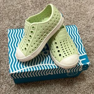 Native Kids Shoes - Green Slip-On Sneakers